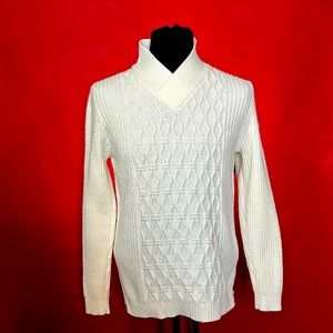 Manfinity Homme Men Solid Cable Knit Sweater Size Small